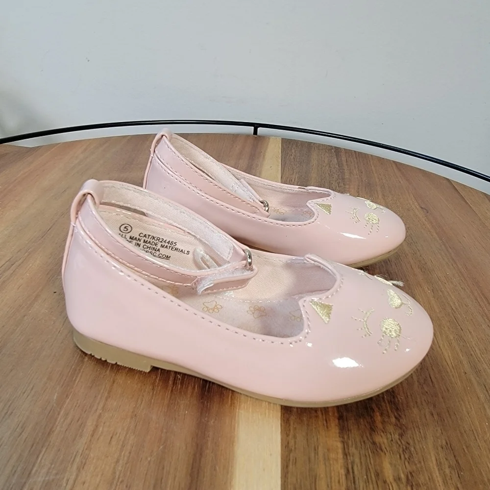 Seychelles Pink Vegan Patent Leather Kitty Cat Shoes Ankle Strap Size 5